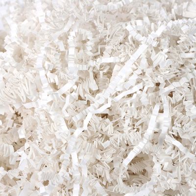 Cogsoik Crinkle Cut Paper Shred Filler, 7oz Shredded Paper Streamer for Gift Boxes, Bulk Cushioning Stuffing for Baskets, Decorative Confetti Raffia Grass for Christmas, Easter, Wedding Party Wrapping Supplies