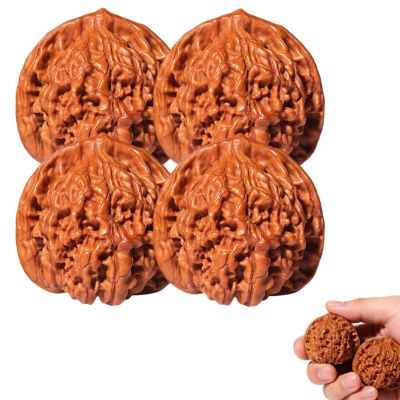 4PCS 2026 New Wenwan Walnuts, Chinese Walnuts Fidget, Grip Ball Palm Massage Chinese Walnut, Elderly Gift Massage Gadget