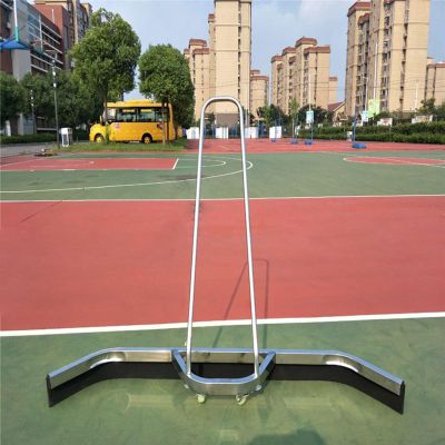 uhyOHF Heavy Duty Floor Water Remover for Courts, Stainless Steel Outside Tennis Court Squeegee for Tile Floor/Concrete Floor/Grass Floor, Aluminum Basketball Court Cleaning Wat,