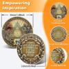 20 Year Family Strong Sobriety Coin Journey into Serenity NA Medallion Spiritual Token for Recovery & Clean Time Empowering NA AA Chips Gift for Men & Women view 3