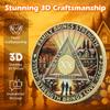 20 Year Family Strong Sobriety Coin Journey into Serenity NA Medallion Spiritual Token for Recovery & Clean Time Empowering NA AA Chips Gift for Men & Women view 4