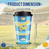 Sowinvent 16 oz Champion Cup A Salute To Argentina, 3-Time World Soccer Champion, 120 Sets Disposable Paper Party Cups with Lids, Restaurant Catering & Fan Event Decorations, VAMOS ARGENTINA 2026 view 2