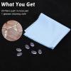10 Pairs Eye Glasses Nose Pads Slip On Silicone Glasses Nose Pads Non Slip Eyeglass Noses Pieces Replacement for Sunglasses Soft Cushion Noses Grips view 4