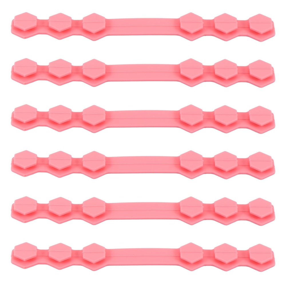 HEALEEP 10pcs Pink Silicone Mask Ear Hook Extenders Adjustable Anti Mask Strap Buckle for Face Ear Saver Comfortable Cord Extension for Daily Use