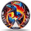 19 Year Dinosaur Hatch Sobriety Coin Breaking Through NA Medallion Fun & Powerful Token for Recovery & Clean Time Empowering NA AA Chips Gift for Men & Women view 1
