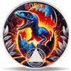 11 Year Dinosaur Hatch Sobriety Coin Breaking Through NA Medallion Fun & Powerful Token for Recovery & Clean Time Empowering NA AA Chips Gift for Men & Women view 1