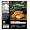 Cheesy Pickle Bites, Mozzarella Cheese, Crispy Breading , Brings the crunch! Farm Rich Cheesy Pickle Bites combine mozzarella cheese with tangy diced dill pickles, all wrapped in a crispy Romano breading that delivers big flavor in every bite. Perfec view 2
