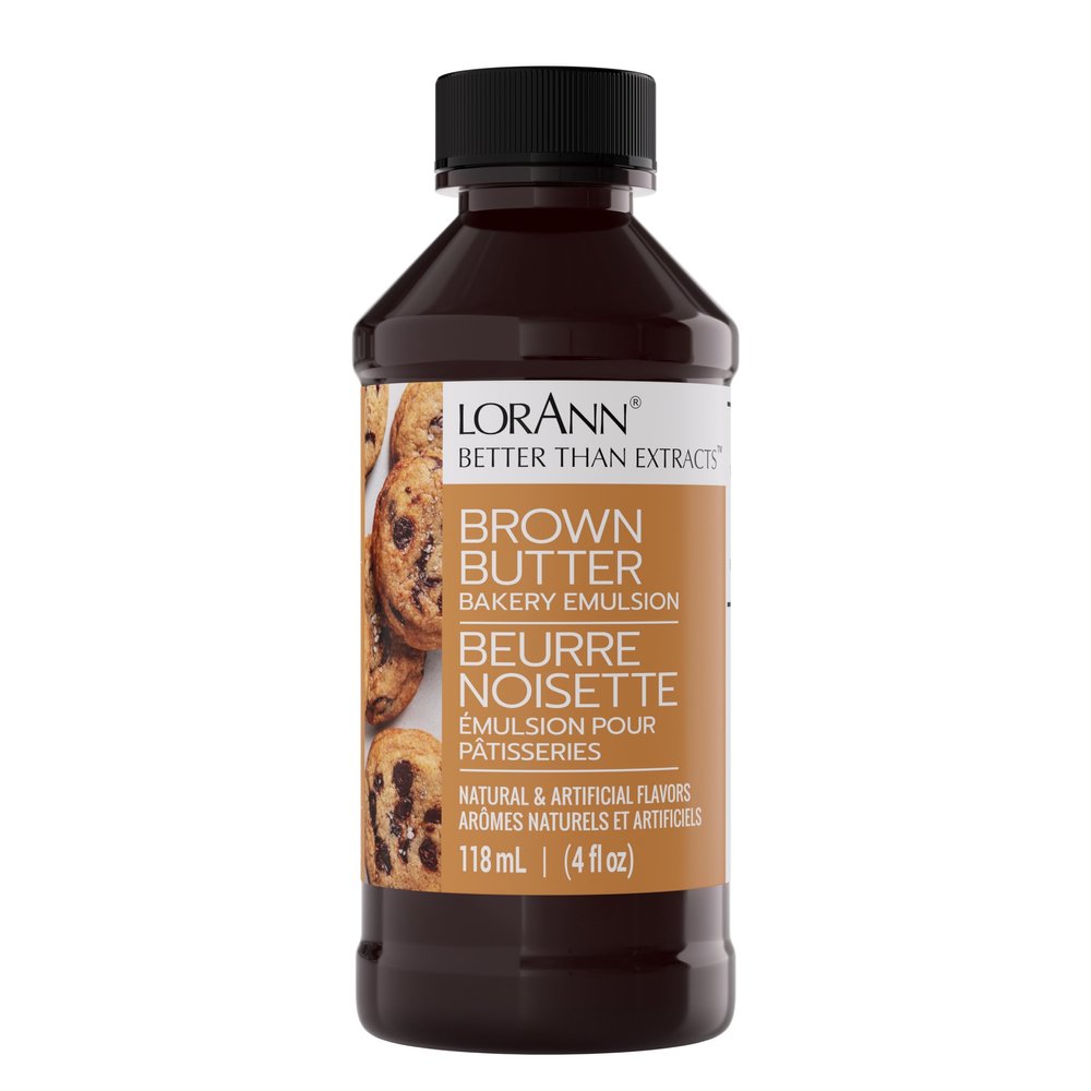 LorAnn Brown Butter Emulsion, 4 ounce bottle