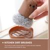 FRCOLOR 2pcs Kitchen Cleaning Brush Set Cartoon Bear Design, Pot and Bowl Scrubber Brushes for Dishwashing, Kitchen Dirt Removal, Household Cleaning Tools for Sink and Pan Use view 3