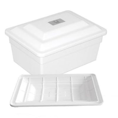 At Peace Memorials Olympia White Horizontal Funeral Cremation Urn Vault
