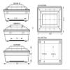 At Peace Memorials Olympia White Horizontal Funeral Cremation Urn Vault view 3
