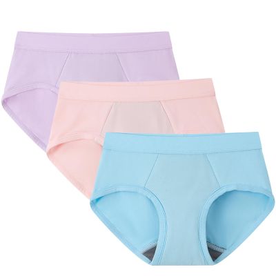 FUVVRVAL Girls' Absorbency Briefs, Leakproof Underwear for Light Bedwetting, Soft Reusable Protection for Confident Nights, Kids 6-13