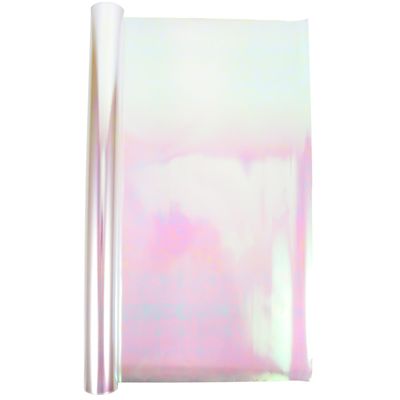 Hemobllo Rainbow Iridescent Cellophane Wrap 5.8 Mil Thick 56cm X 10 Yards Roll for DIY Bouquet Flower Wrapping and Packaging Supplies