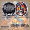 Leafence Sober Coin for Reborn Raptor Sobriety Chip Dinosaur Recovery Medallion with Inspirational Quote AA/NA Token AA NA Chips Gift for Men & Women (Reborn Dinosaur, 20 Years) view 2