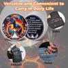 Leafence Sober Coin for Reborn Raptor Sobriety Chip Dinosaur Recovery Medallion with Inspirational Quote AA/NA Token AA NA Chips Gift for Men & Women (Reborn Dinosaur, 20 Years) view 3