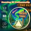 12 Year True North Sobriety Coin Journey into Serenity NA Medallion Spiritual Token for Recovery & Clean Time Empowering NA AA Chips Gift for Men & Women view 4