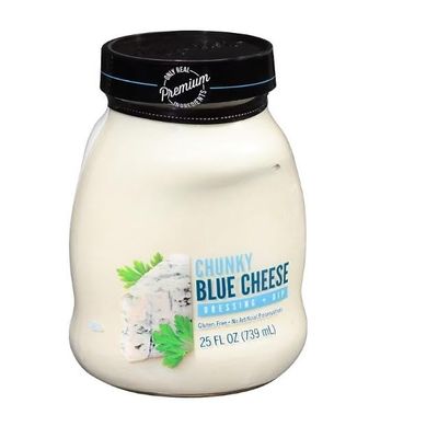 Chunky Blue Cheese , It may be the big chunks of blue cheese, or the creamy, rich texture that begs for a spoon because it's just too thick to pour. Add in the freshest ingredients, shipped chilled, with no preservatives, and other blue cheese dressi