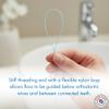 Acclean Floss Threaders, Dental Floss Threaders for Bridges, Orthodontic Appliances & Implants, 1,000 Count (100 Packs of 10) view 3