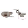 100 Pieces, 1.5x4mm Plastic Glasses Hinges, 4mm Wide Single Hinge Replacement Parts for Glasses Repair view 2