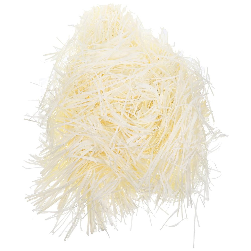 ARTSEWPLY Shredded Tissue Paper Filler for Boxes, 500g Beige Raffia Paper Shreds, Multi-use Packing Box Stuffing for Basket Filling and Wrapping Supplies