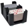 Gliding 6 Deck Playing Card Tray: Heavy Duty Nylon Rollers Help it Slide Across Surfaces for Card Games that use 2-6 Decks of Playing Cards (6 Deck, Black) view 3