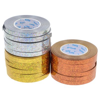 ORFOFE Iridescent Curling Ribbon 5mm Wide, 18 Rolls (Gold, Silver, Rose Gold, 10m Each) Balloon String for Party Decorations, Christmas Wrapping, Wedding and DIY Crafts Random Color
