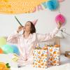 Supervitae 24 Pack Cutie Gift Bags Medium Goodie Orange Citrus Party Favor Bags Reusable Non Woven Totes for Fruit Birthday Wedding Baby Shower Party Family Holiday Travel(9.8" x 7.9" x 3.9") view 4