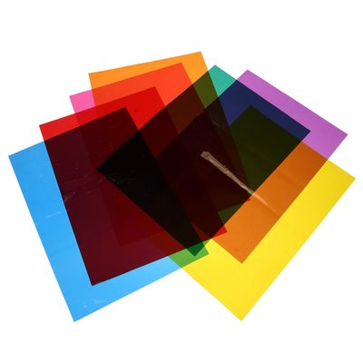 SAFIGLE 21pcs A4 Colored Cellophane Sheets for Crafts Candy Wrapping DIY Projects 7 Colors 29x21cm Suitable and Packaging