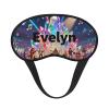 Personalized Animal Rock Band Sleep Mask with Custom Name for Girls Kids - Soft Concert Theme Blackout Eye Mask for Travel, Naps, and Bedtime view 1
