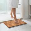 Bath Mat for Shower,35x46in,Non Slip Waterproof Wooden Shower Floor Mat for Bathroom Bathtub Shower Spa Garden Home, Wooden Floor Mat Square Large for Outdoor and Indoor view 1