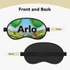 Personalized St. Patrick's Day Sleep Mask with Custom Name - Lucky Shamrock Irish Eye Mask for Kids and Adults - Soft Adjustable Blindfold for Travel and Napping view 2