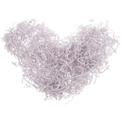 CALLARON Crinkle Paper Raffia Grass Filler 100g Bag White Packaging Shred for Boxes Bridesmaid Party Birthday Engagement Basket Decoration