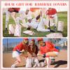 SilTriangle 60 Pcs Baseball & Softball Snack Bags with Handle 10 x 6.5 Inch Small Gifts Bags Sport Party Favors Bag for Birthday Party Decoration Supplies(Baseball Style) view 4