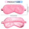 1 Pack Soft Sleep Mask for Women, Comfortable Night Sleeping Blindfold, Plush Fluffy Eye Cover for Men, Travel (Rose) view 2