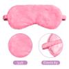 1 Pack Soft Sleep Mask for Women, Comfortable Night Sleeping Blindfold, Plush Fluffy Eye Cover for Men, Travel (Rose) view 3