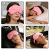 1 Pack Soft Sleep Mask for Women, Comfortable Night Sleeping Blindfold, Plush Fluffy Eye Cover for Men, Travel (Rose) view 4