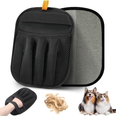 MaerSiety Upgraded Five-Finger Pet Hair Removal Glove for Cats Dogs, Electrostatic Reusable Magic Brush Pet Hair Remover Tool for Laundry, Couch, Carpet, Car Seat, Bed, Furniture, Gentle on Pet Fur