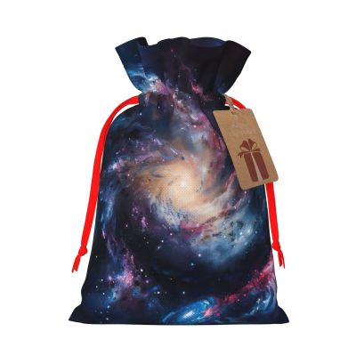 YYEPJKHMA Drawstring Pouch Galaxy Print Gift Wrapping Bags For Xmas Birthday 4.7 X 6.9 Inches Small