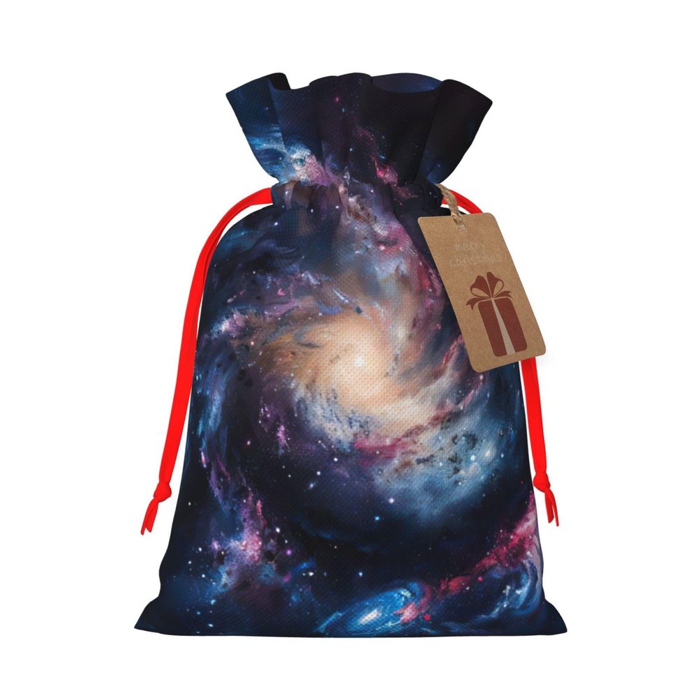 YYEPJKHMA Drawstring Pouch Galaxy Print Gift Wrapping Bags For Xmas Birthday 4.7 X 6.9 Inches Small