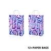 OULUN Purple Demon Party Gift Bags Kids' Birthday Party Favor Bag Purple Demon Theme Paper Tote Bag view 3