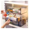 1pc Gray Drawer Acrylic Medicine Storage Box, Large Capacity Stackable Sorting, Pull-Out view 4