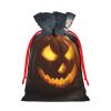 YYEPJKHMA Drawstring Pouch Halloween Pumpkin Print Gift Wrapping Bags For Xmas Birthday 4.7 X 6.9 Inches Small view 2