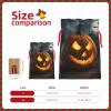 YYEPJKHMA Drawstring Pouch Halloween Pumpkin Print Gift Wrapping Bags For Xmas Birthday 4.7 X 6.9 Inches Small view 4