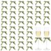 Sewdudely 50 Pack Twist Tie Bows 2.75 Inch, Elegant Sage Green Ribbon Bows for Gift Wrapping, DIY Crafts, Party Decorations, Baby Shower, Birthday, Wedding Decor view 1