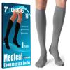 Medical Women Men Compression Socks Knee High 20-30 mmhg Graduated Nurses Pregnancy Maternity Circulation Running Varices Calcetas Calcetines Medias de Compresin Para Mujer Hombre Viajes Accesorios view 1