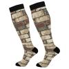 siphylline Bricks Retro Style Unisex knee high compression stockings for runners relief compression stockings mujer view 1