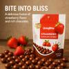 UNIQBITE Milk Chocolate Covered Strawberry Cubes, 4.4 oz (125g), Strawberry Dragee Candy, Resealable Bag view 2