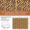 JarThenaAMCS 12 Sheets Leopard Print Wrapping Paper -Not Roll- Brown Cheetah Print Gift Wrap Paper Folded Flat for Safari Animal Birthday Baby Shower Party DIY Crafts, 19.7 x 27.6 Inch view 2