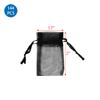 MOOCA 144 Pcs Organza Drawstring Bags, Small Business Jewelry Bag, Wedding Party Favors Pouch, Treat Gift Bags, Black Color, 1.7" W x 2" H view 2