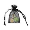 MOOCA 144 Pcs Organza Drawstring Bags, Small Business Jewelry Bag, Wedding Party Favors Pouch, Treat Gift Bags, Black Color, 1.7" W x 2" H view 3